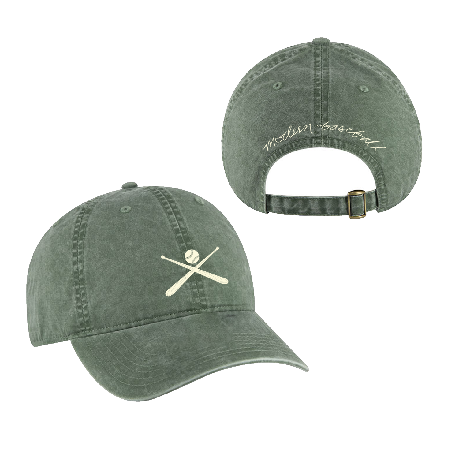 Modern Baseball - Bats Dad Hat (Washed Green)