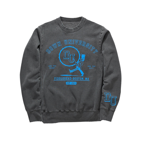 FIDDLEHEAD - DOWN UNIVERSITY CREWNECK SWEATSHIRT (BLACK)