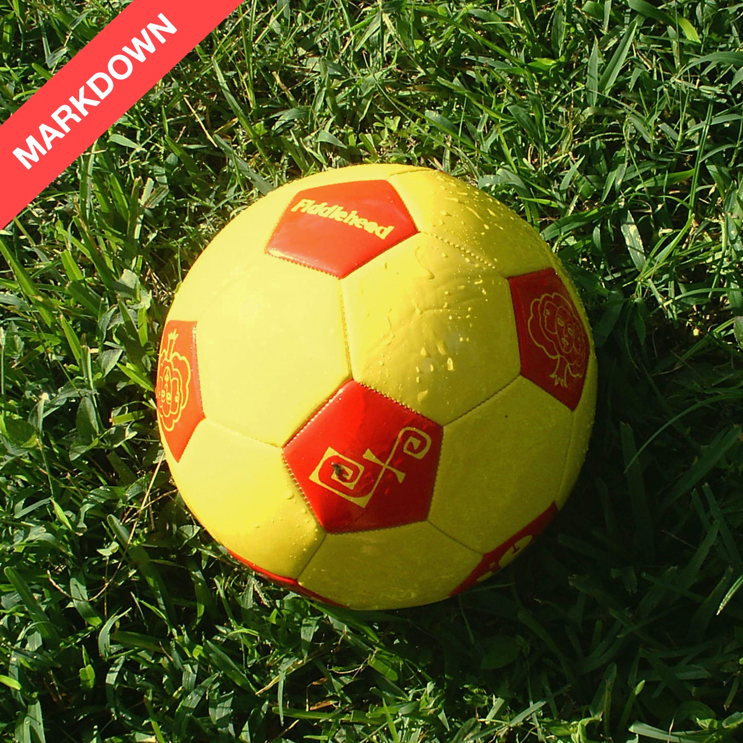 FIDDLEHEAD - DEATH IS NOTHING TO US SOCCER FOOTBALL (YELLOW)