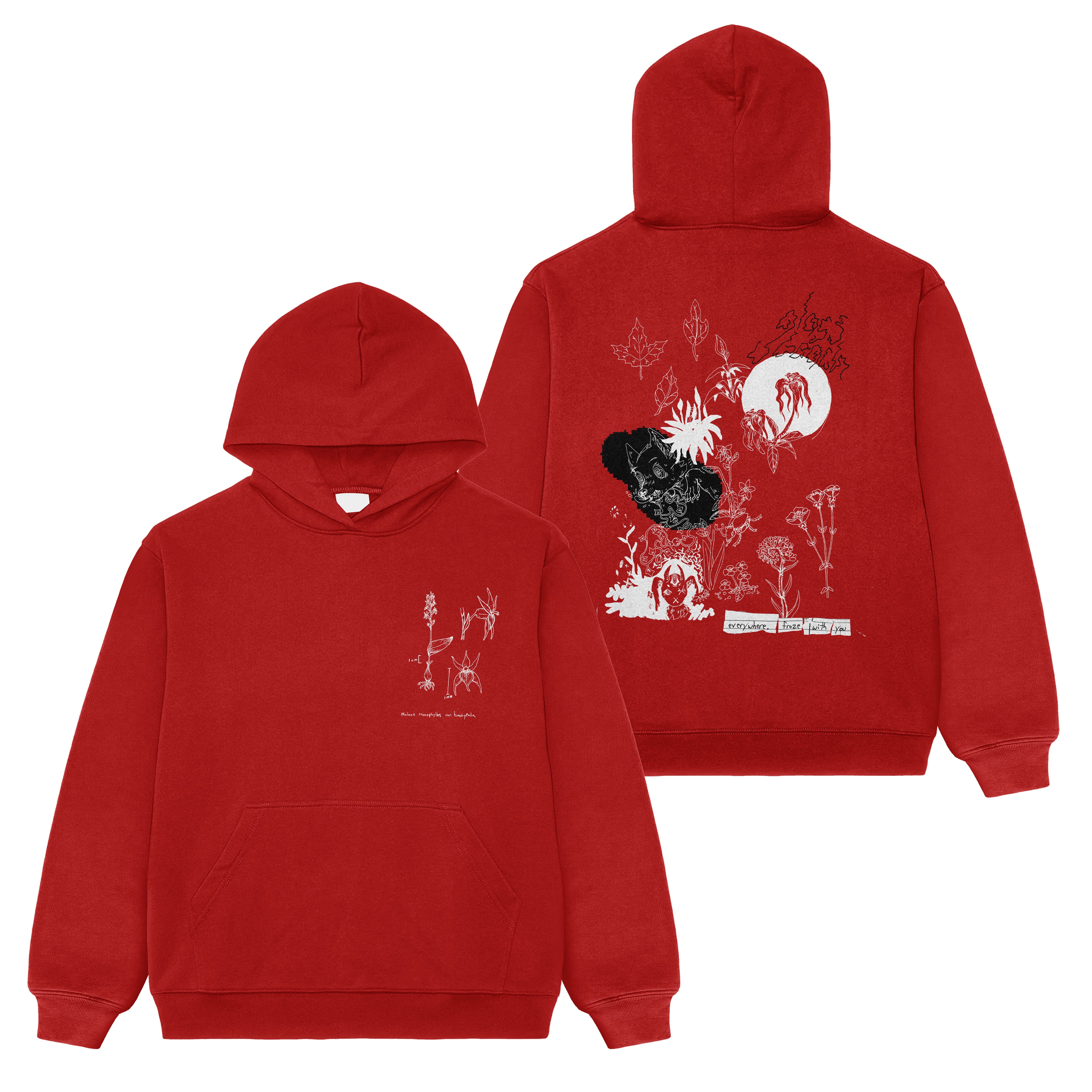 GLASS BEACH - EVERYWHERE HOODIE (RED)