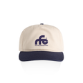 RUN FOR COVER - TWO TONE CANVAS HAT (WHITE/BLUE)