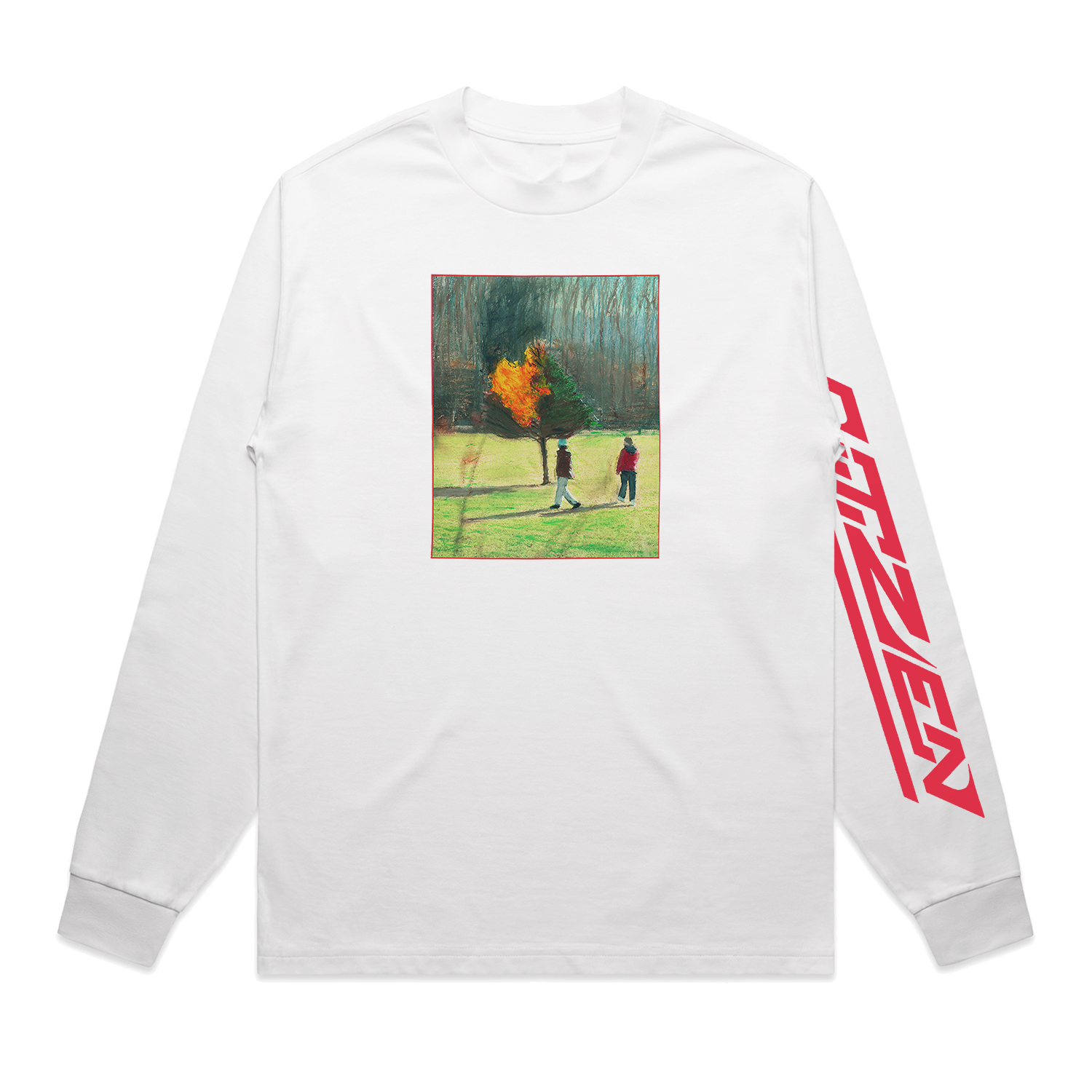 CITIZEN - FIRE LONGSLEEVE (WHITE)