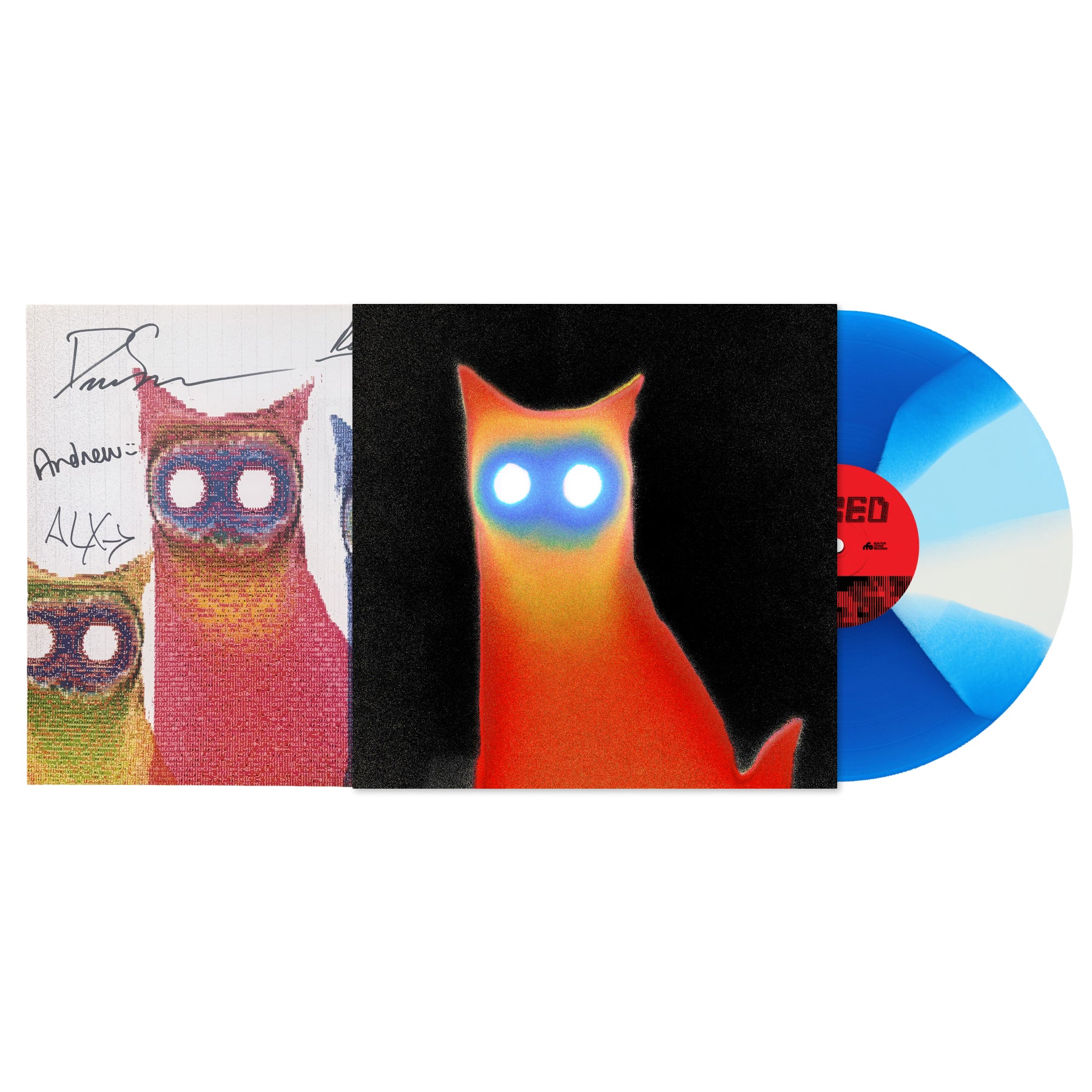 Basement - WIRED LP (Blue & White Twister) + Signed Print