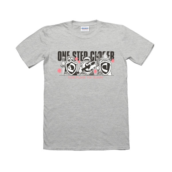 ONE STEP CLOSER - SHIELD T-SHIRT (GREY)