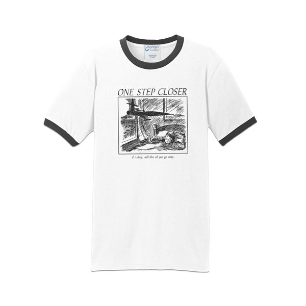 ONE STEP CLOSER - SLEEP RINGER T-SHIRT (WHITE/BLACK)