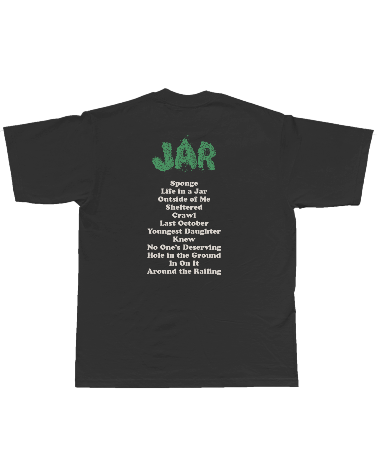 SUPERHEAVEN - JAR TRACKLIST T-SHIRT (BLACK)