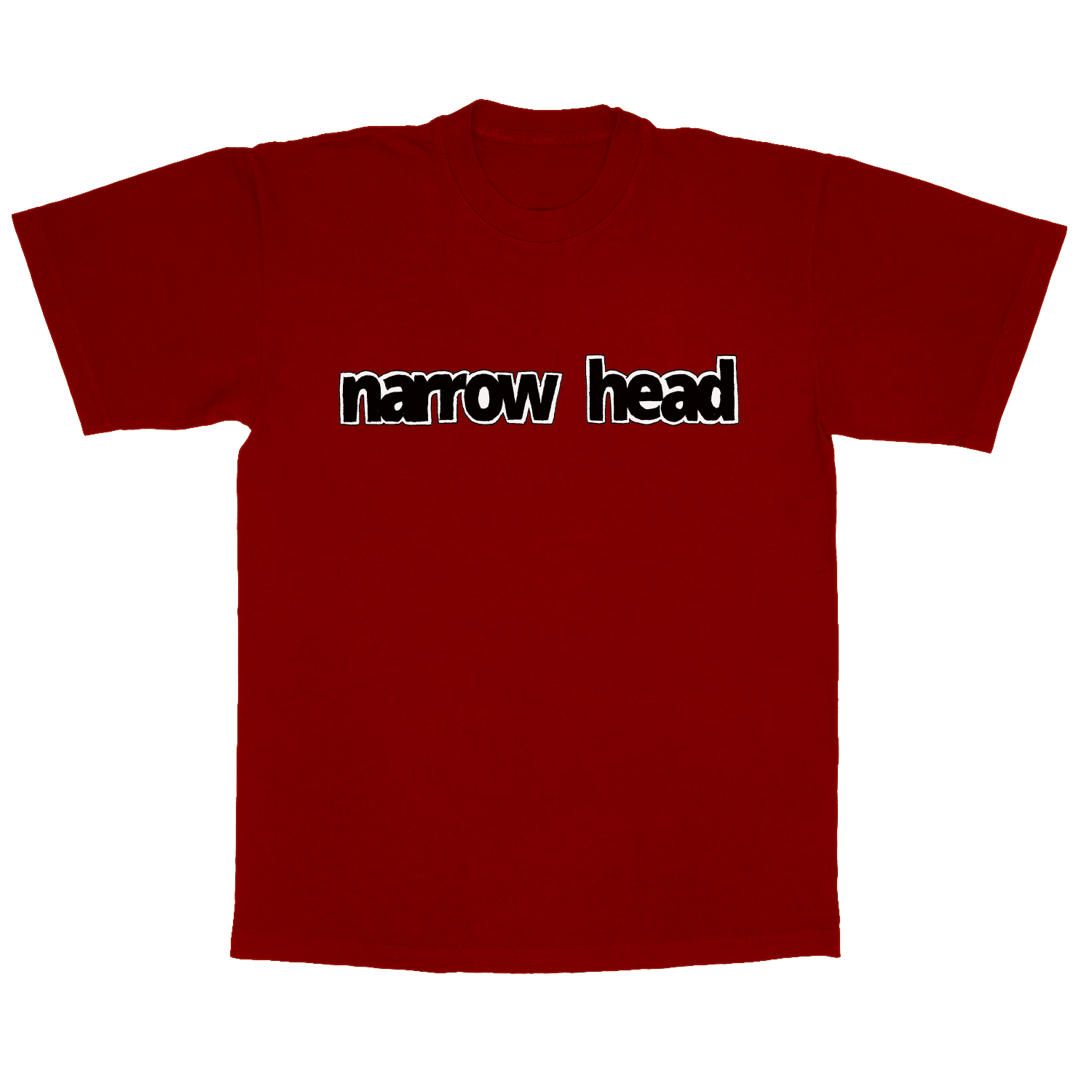 NARROW HEAD - HAND DRAWN LOGO T-SHIRT (RED)