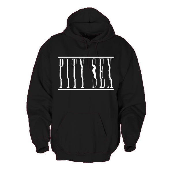 PITY SEX - WARPED LOGO HOODIE (BLACK)